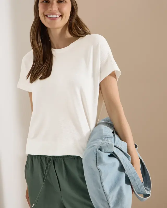 Cecil Shirt with Structure - Vanilla White