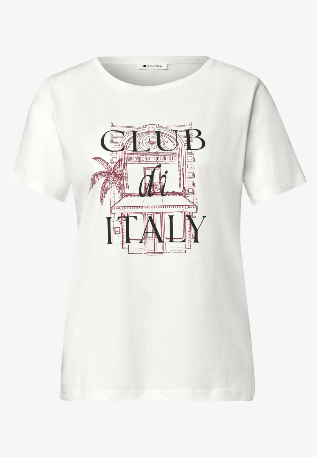 Street One Shirt mit Artwork - Off White