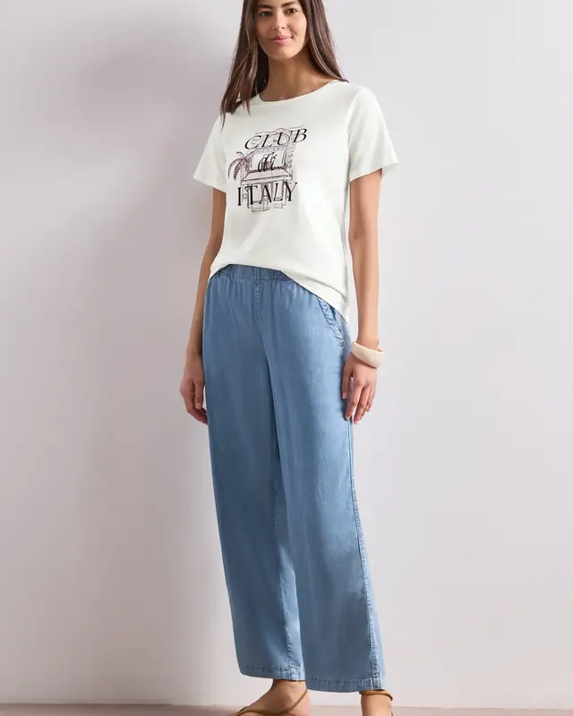 Street One Shirt with Artwork - Off White