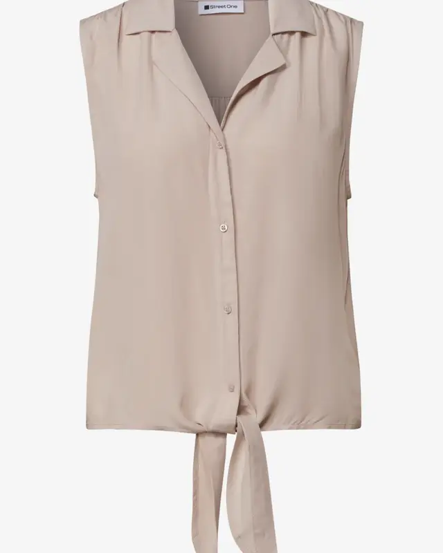 Street One Blousetop Bowlingcollar - Clay Sand