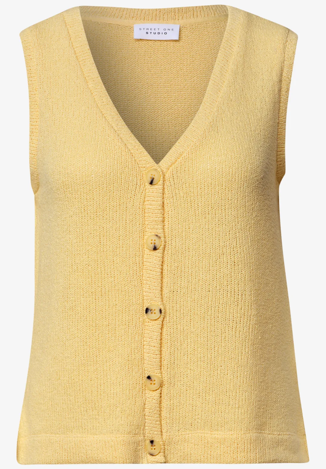 Street One Studio Gilet mit V-Neck - Snap Yellow