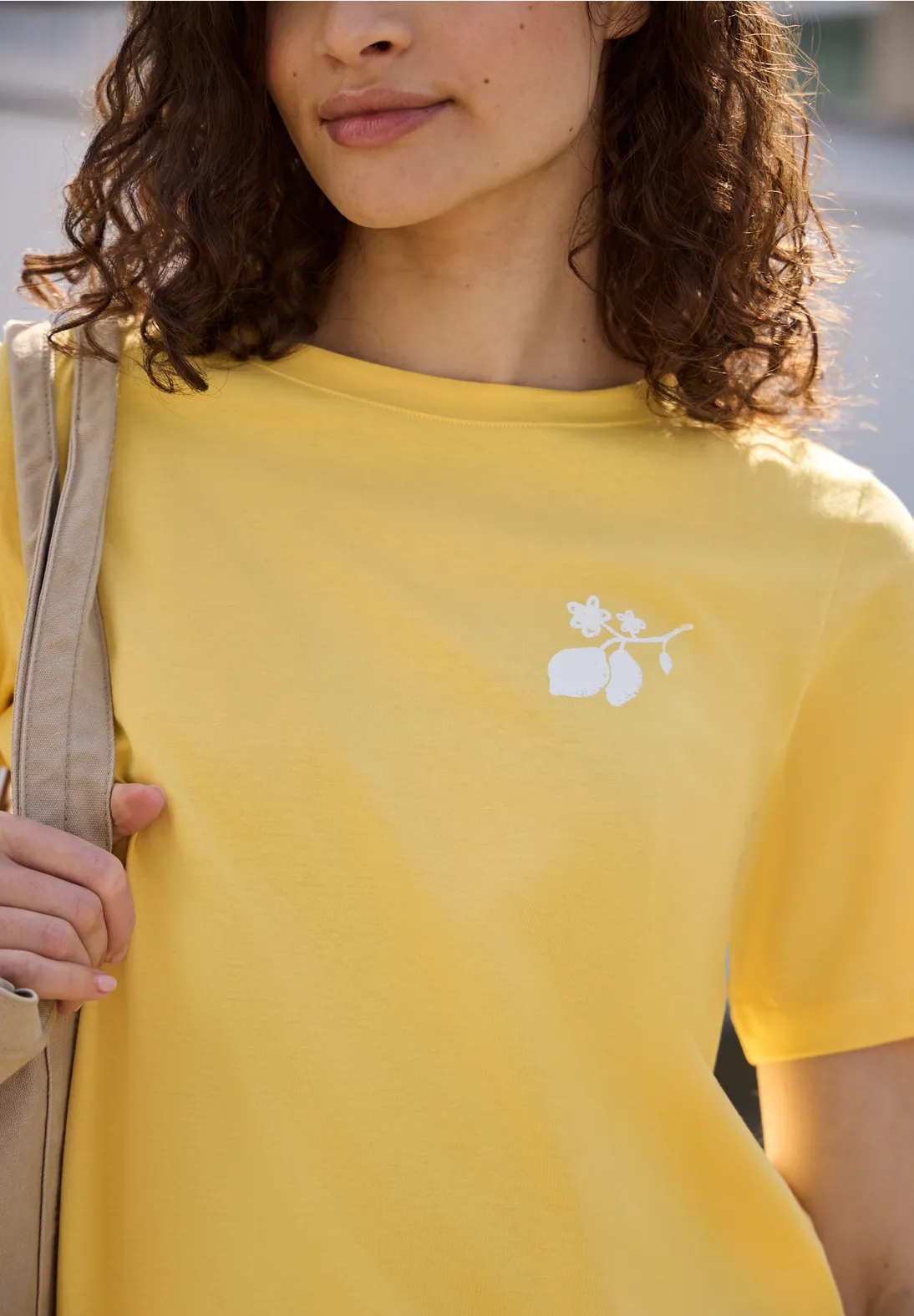 Street One Studio Shirt with Backprint - Snap Yellow