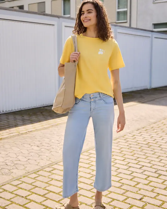 Street One Studio Shirt met Backprint - Snap Yellow