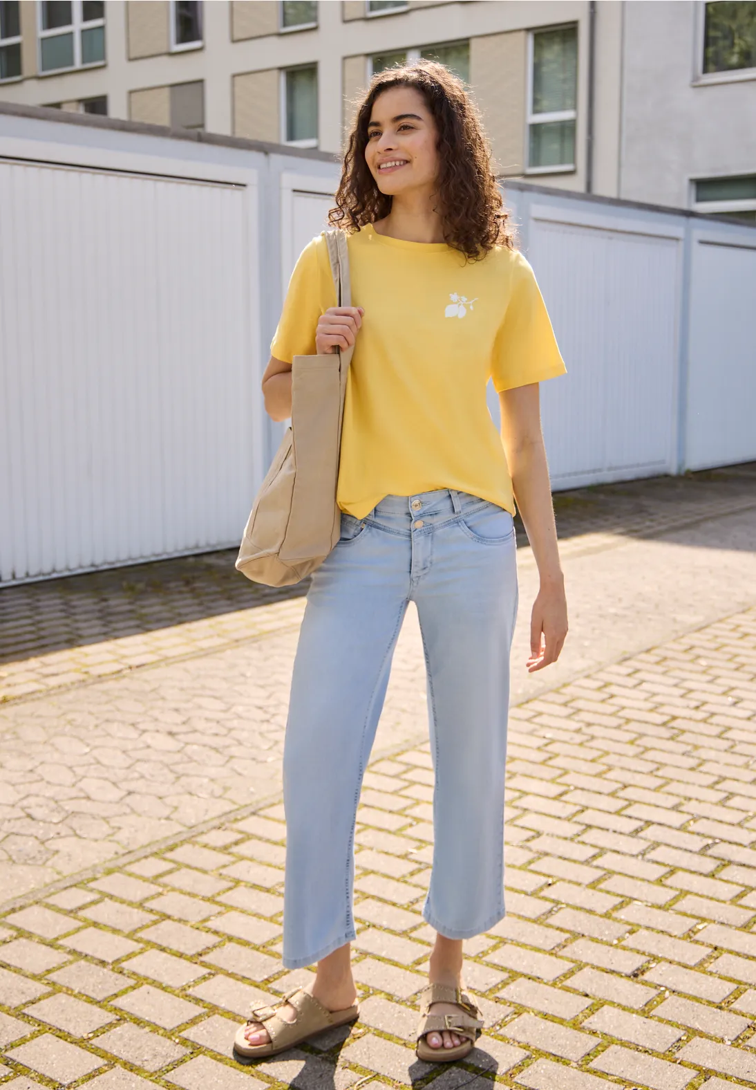 Street One Studio Shirt met Backprint - Snap Yellow