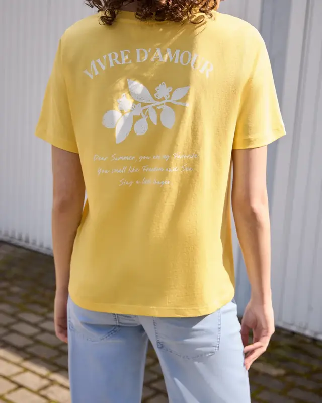 Street One Studio Shirt met Backprint - Snap Yellow