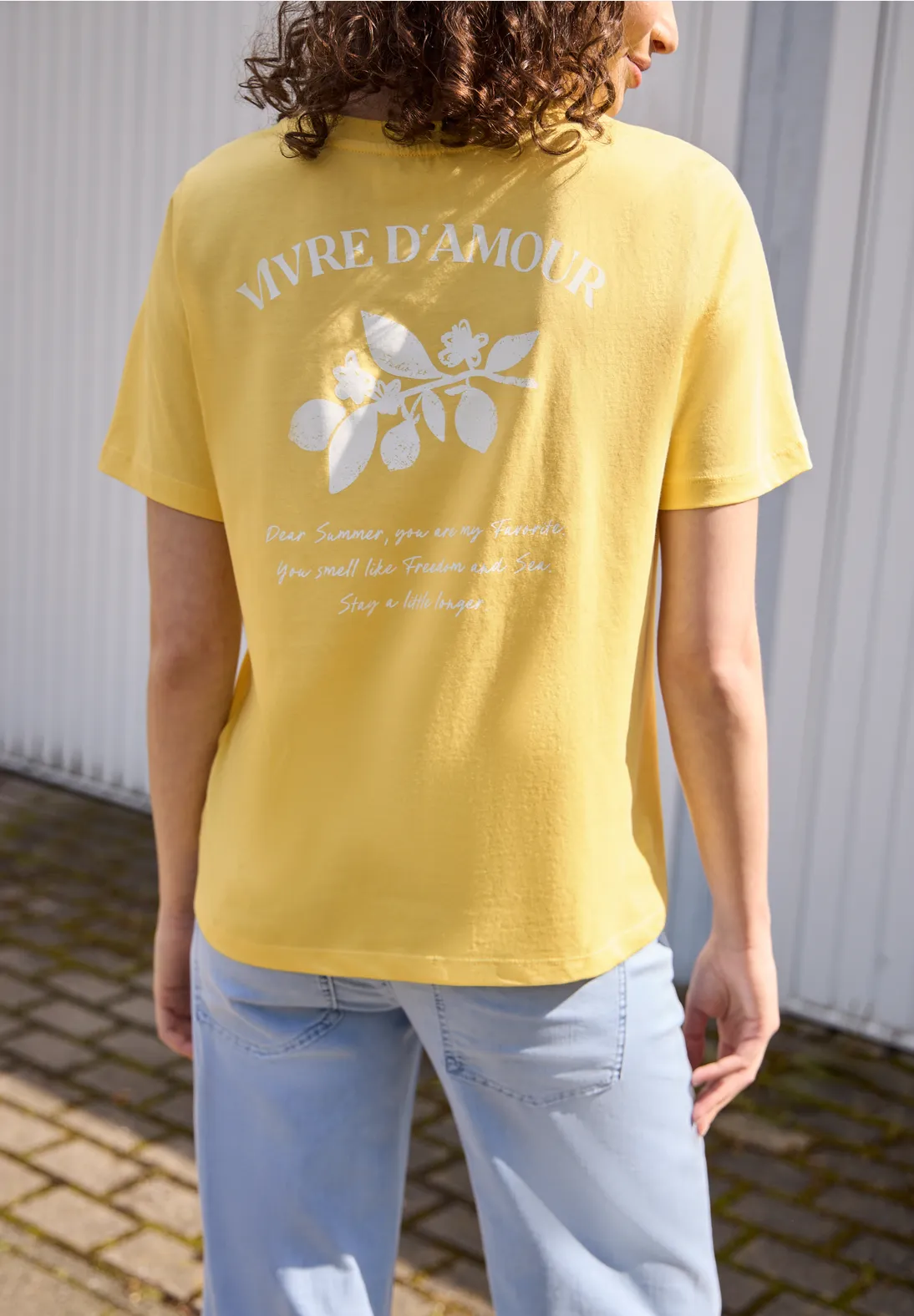 Street One Studio Shirt met Backprint - Snap Yellow