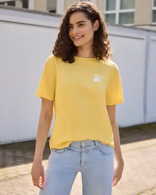 Street One Studio Shirt met Backprint - Snap Yellow