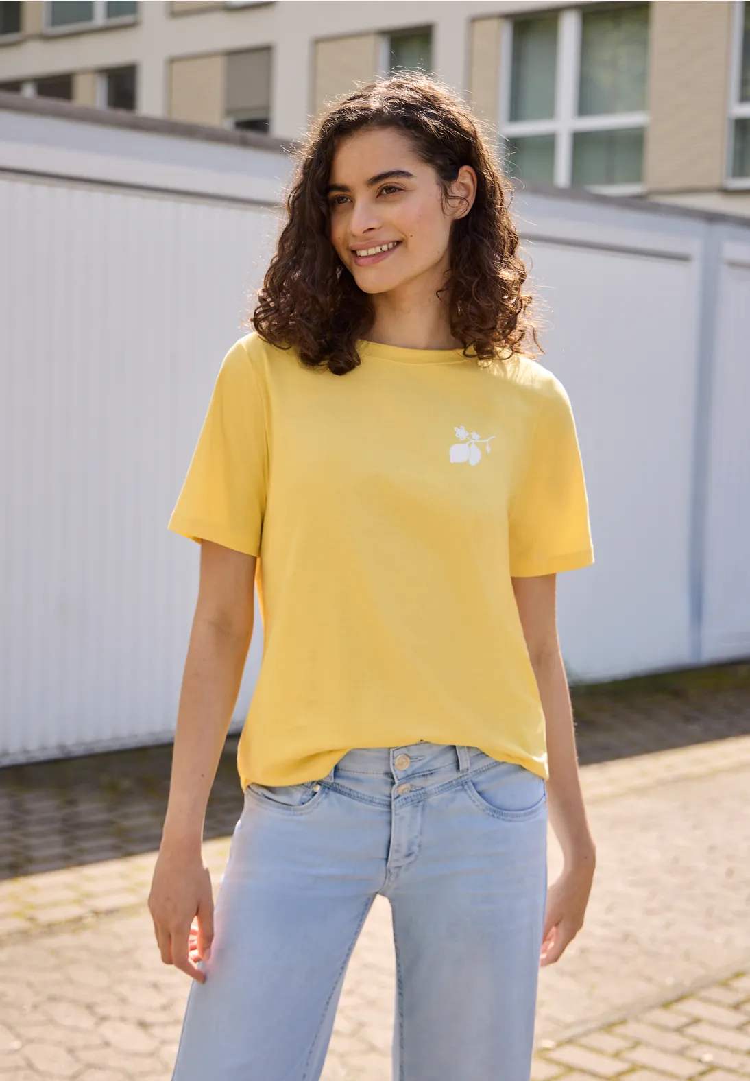 Street One Studio Shirt met Backprint - Snap Yellow