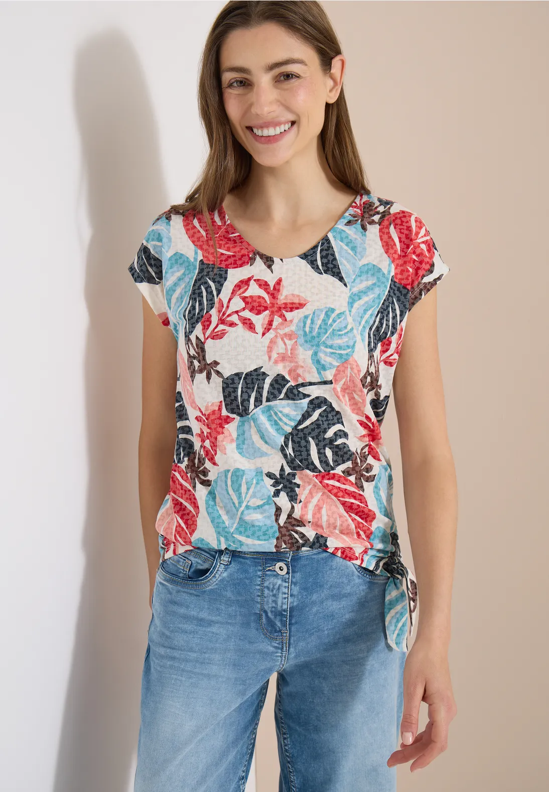 Cecil Shirt Burn-Out Look - Light Alabaster White