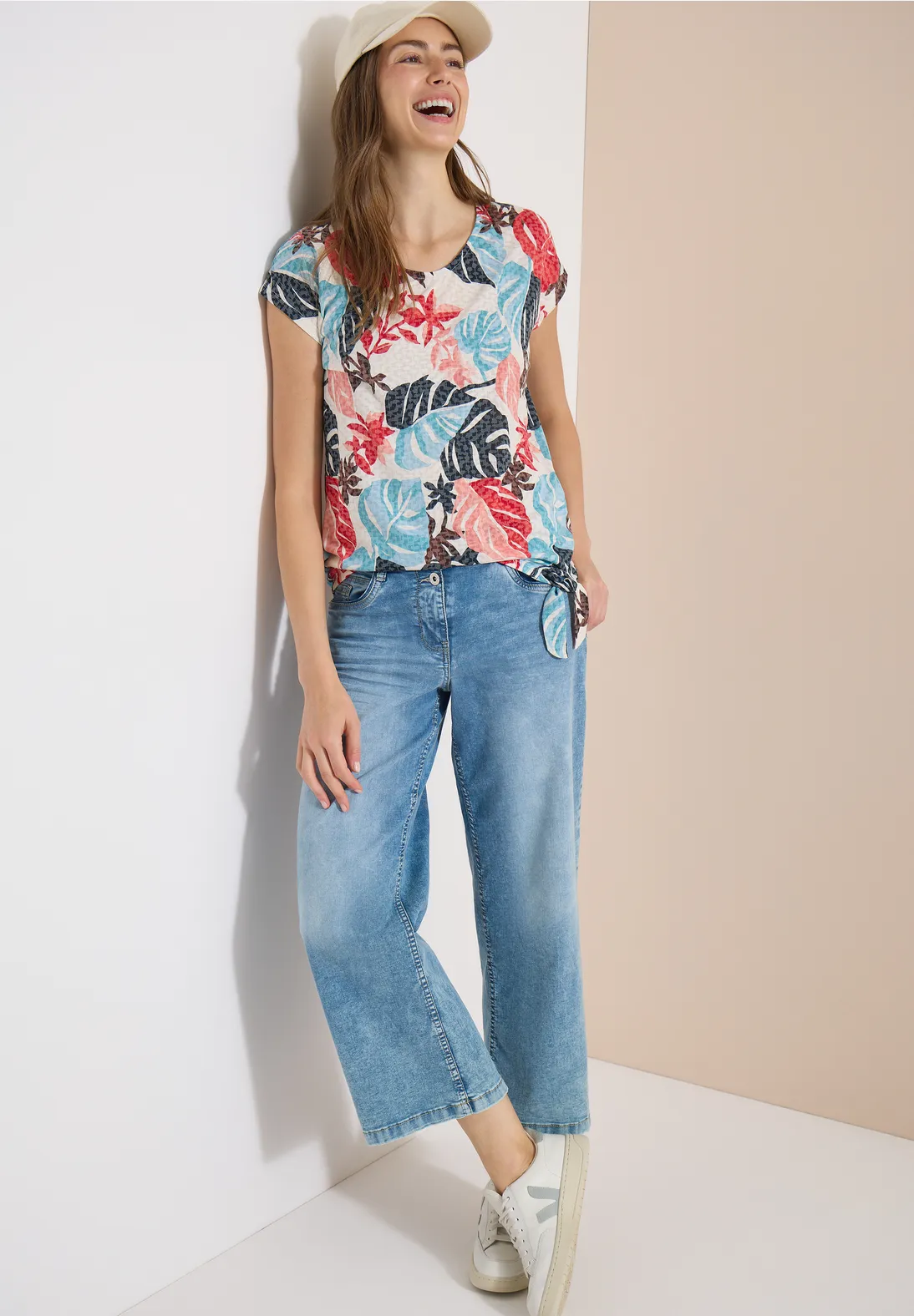 Cecil Shirt Burn-Out Look - Light Alabaster White