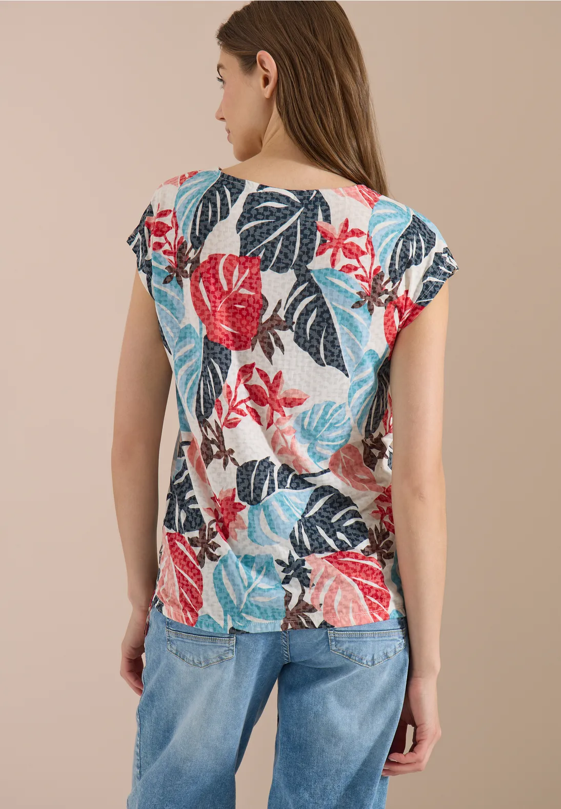 Cecil Shirt Burn-Out Look - Light Alabaster White