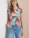 Cecil Shirt Burn-Out Look - Light Alabaster White