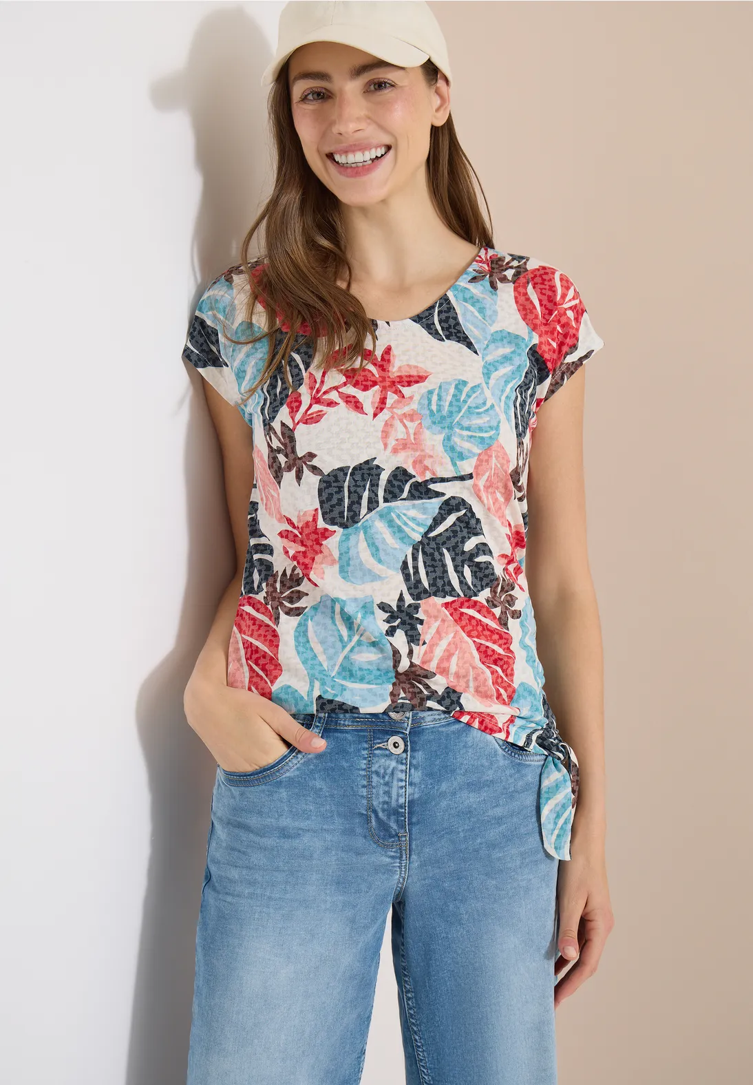 Cecil Shirt Burn-Out Look - Light Alabaster White