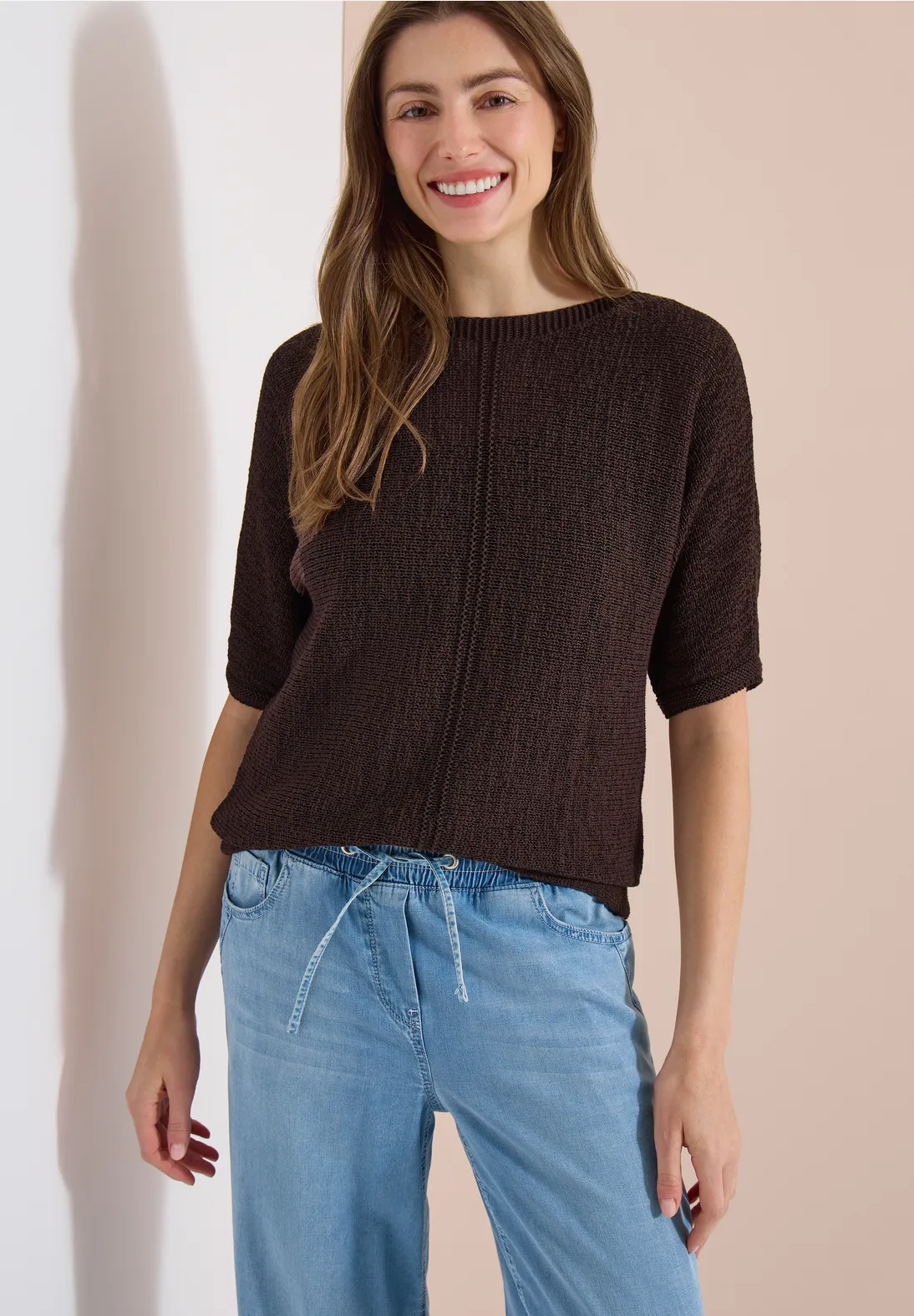 Cecil Dolman Pullover - Brown Cacao