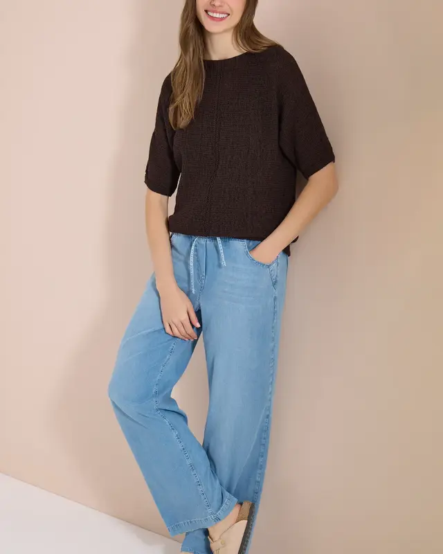 Cecil Dolman Pullover - Brown Cacao
