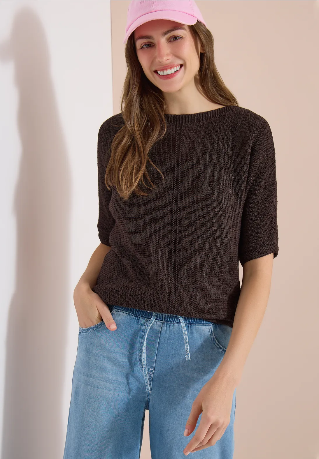 Cecil Dolman Pullover - Brown Cacao
