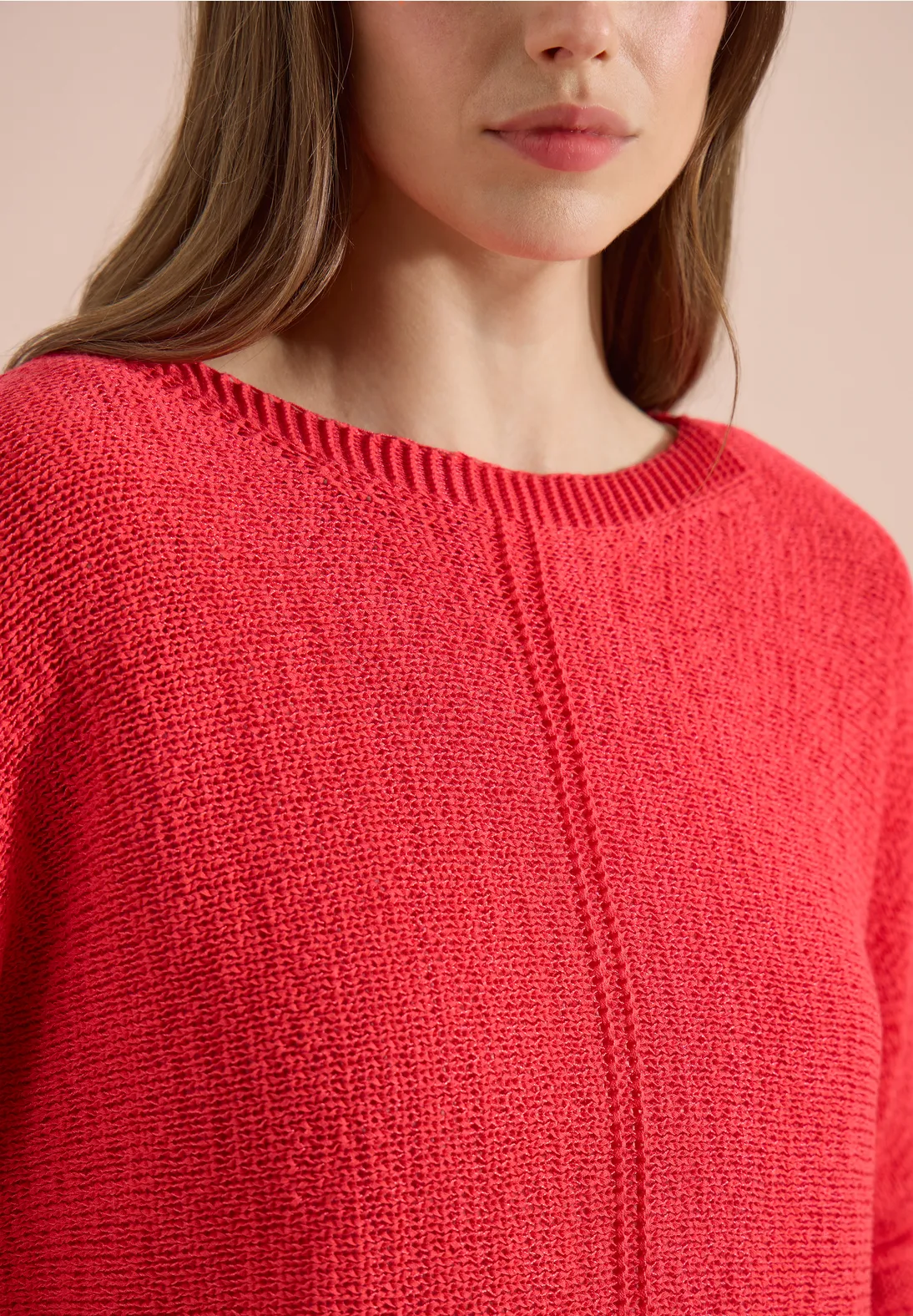 Cecil Dolman Pullover - Coral