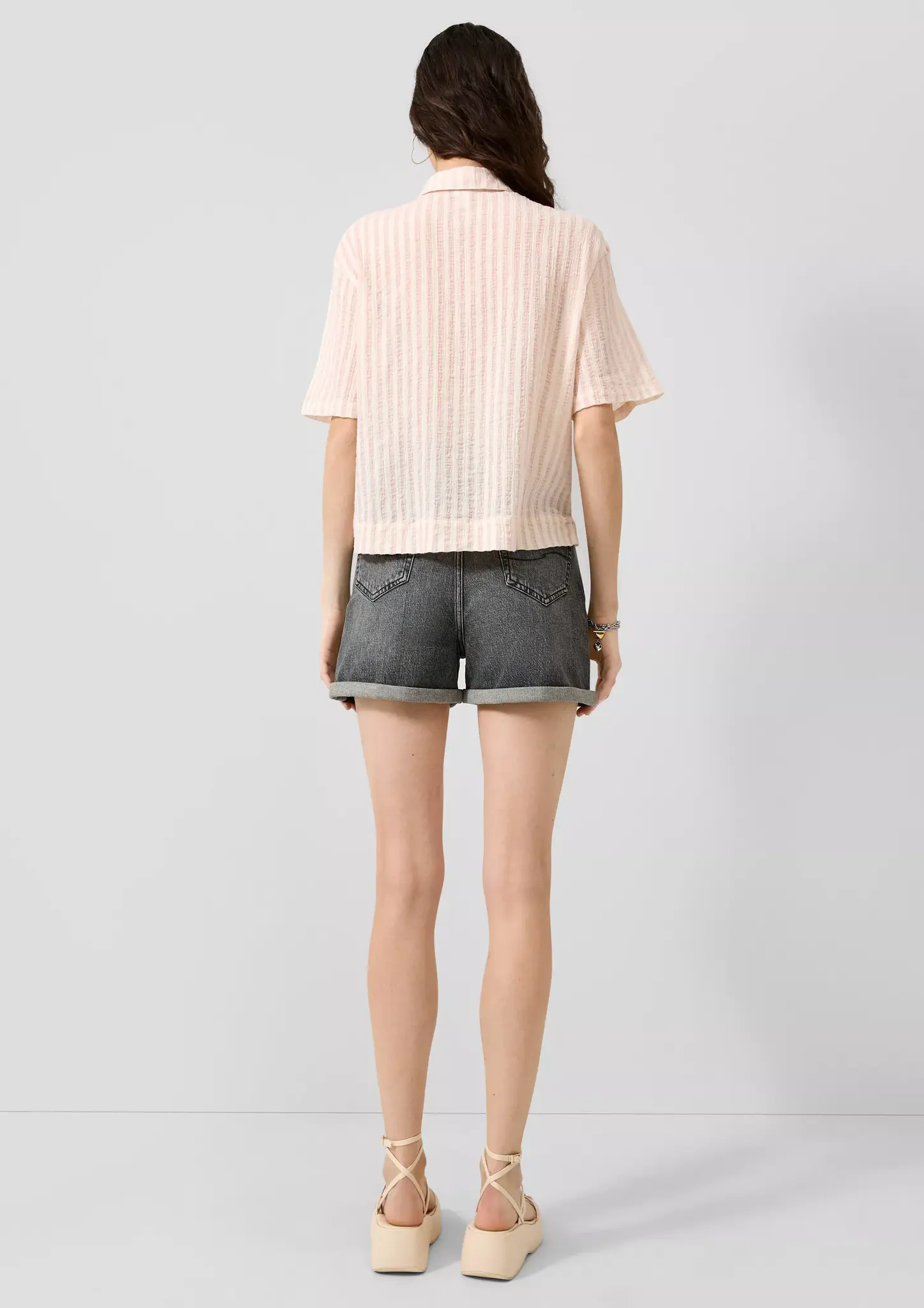 QS by S. Oliver Streep Blouse - Pink