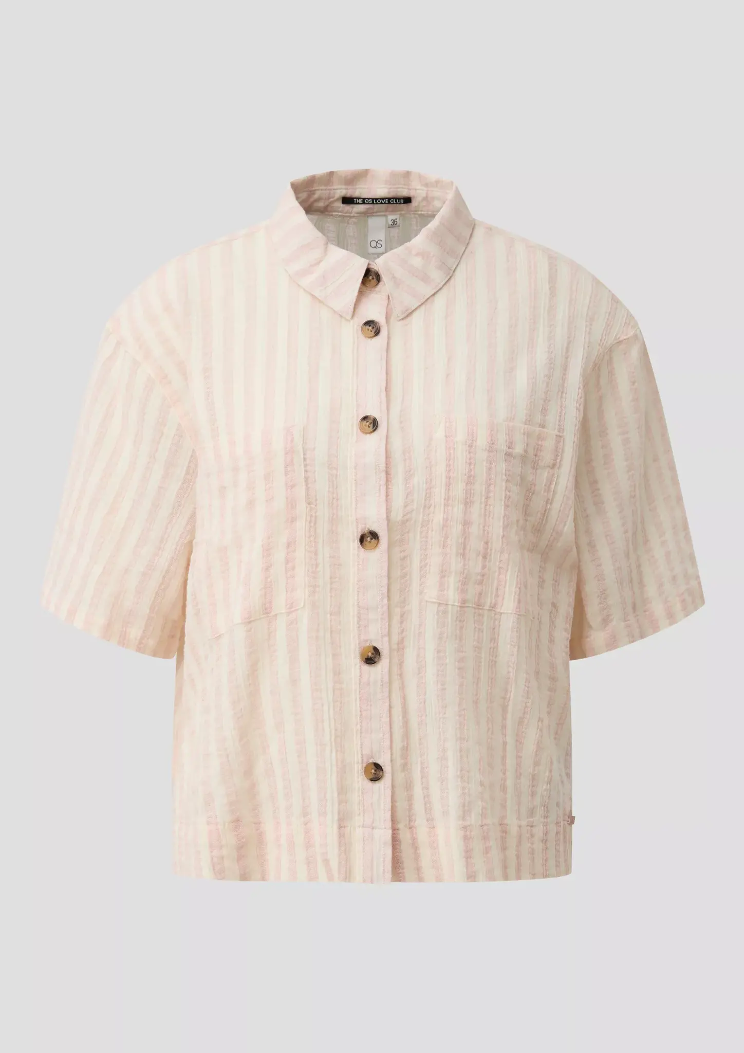 QS by S. Oliver Striped Blouse - Pink