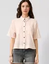 QS by S. Oliver Streep Blouse - Pink