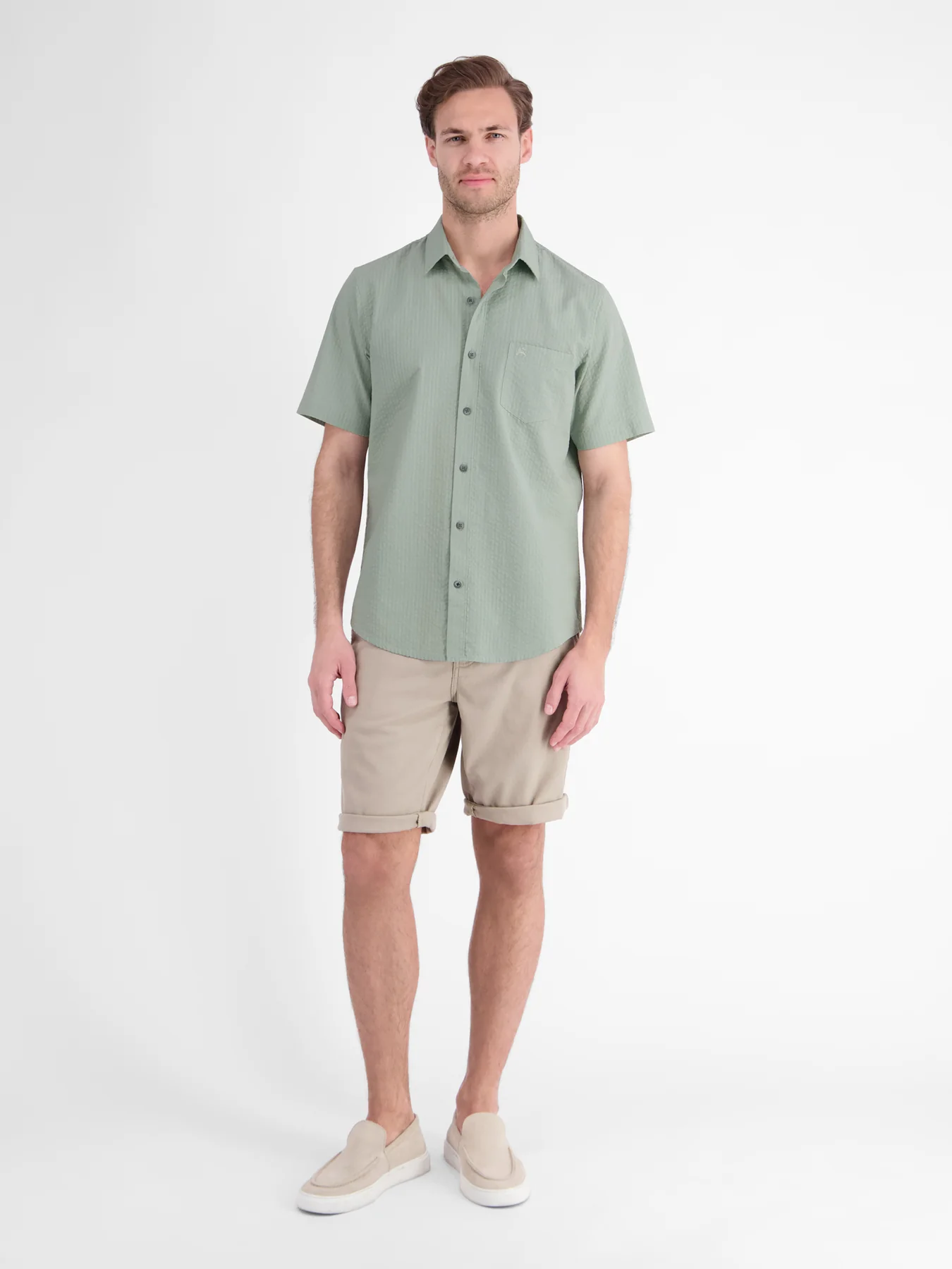 Lerros Struktur Hemd - Bay Green