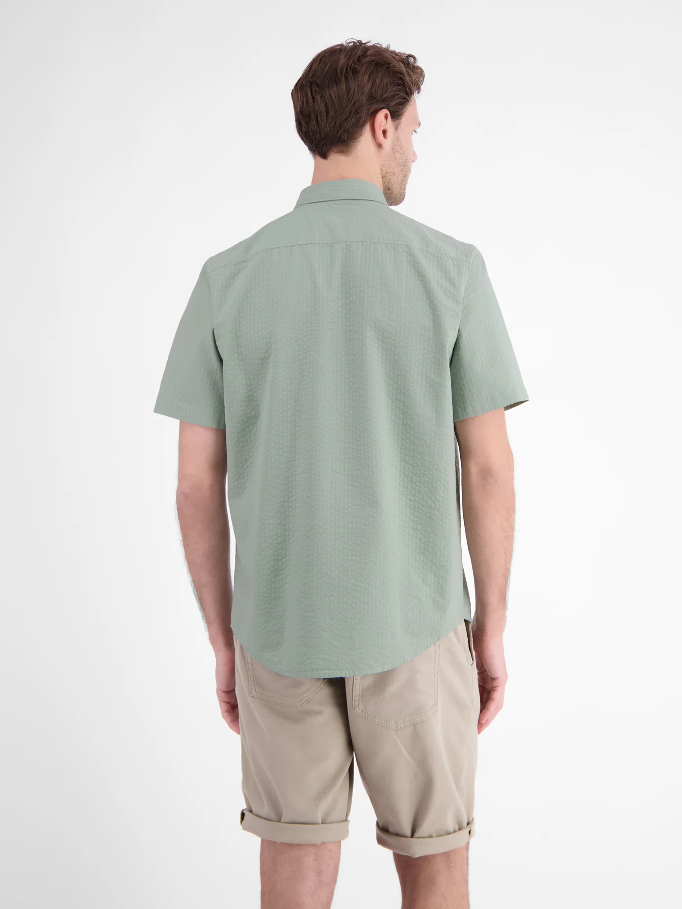 Lerros Structuur Overhemd - Bay Green