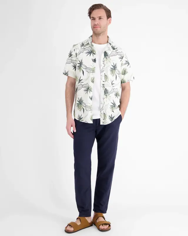 Lerros Hemd Blumenprint - Broken White