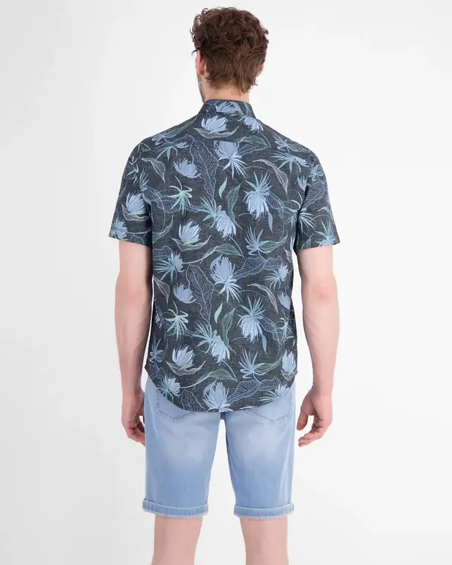 Lerros Hemd Blumenprint - Classic Navy