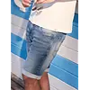Denim Short, Baxter Style - Mid Blue Used Wash
