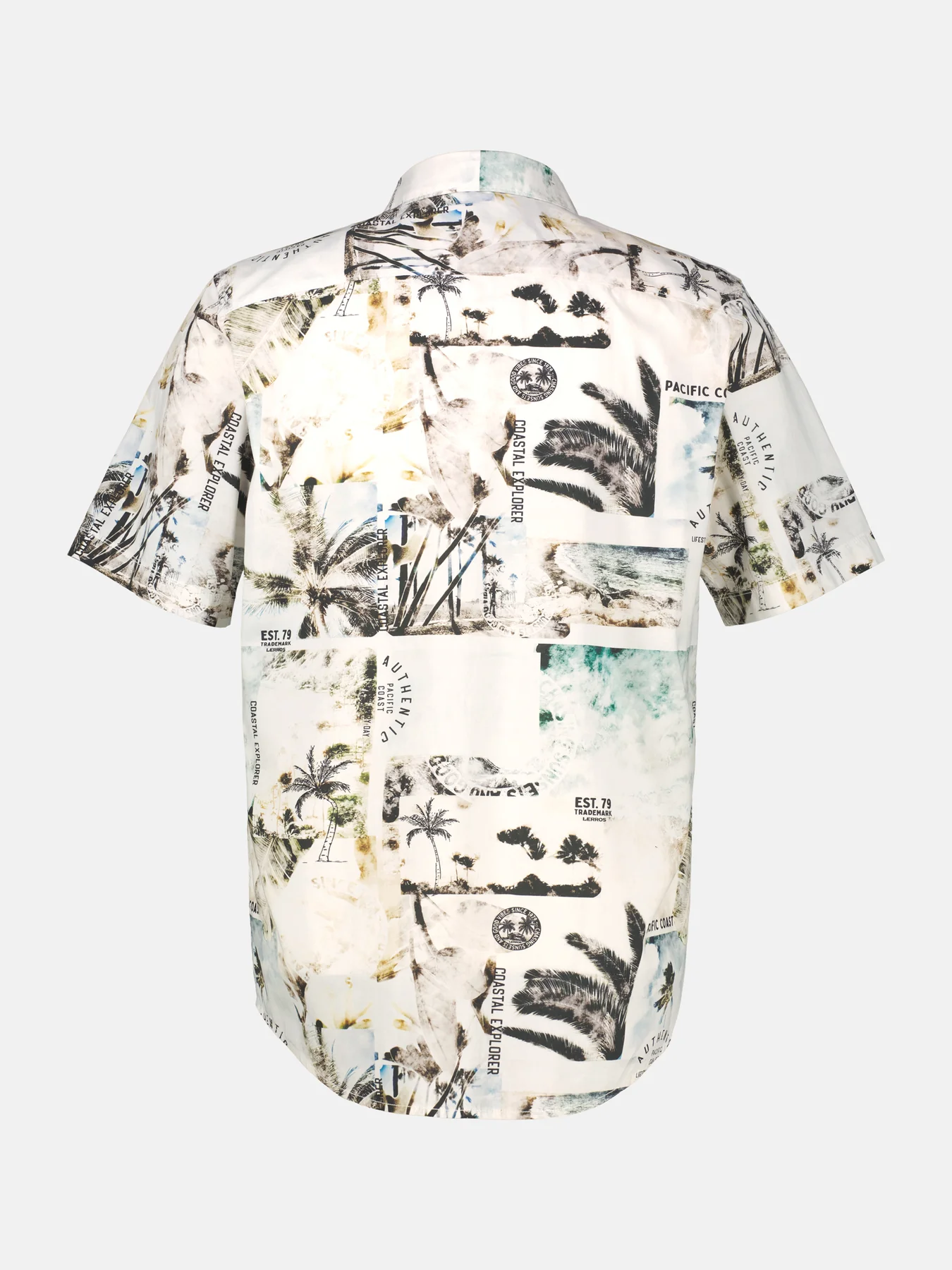 Lerros Hawaiian Stretch Shirt - Broken White