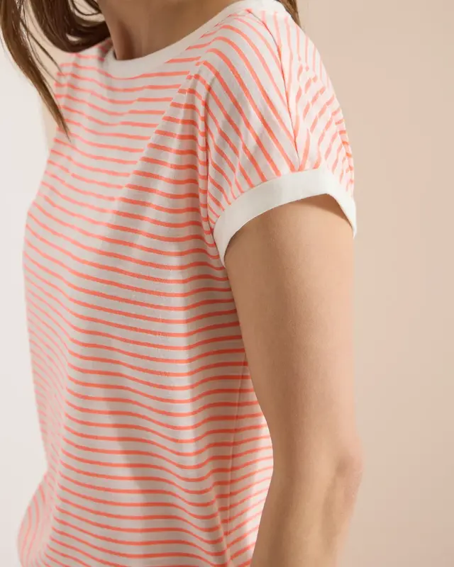 Cecil Shirt met Strepen - Coral