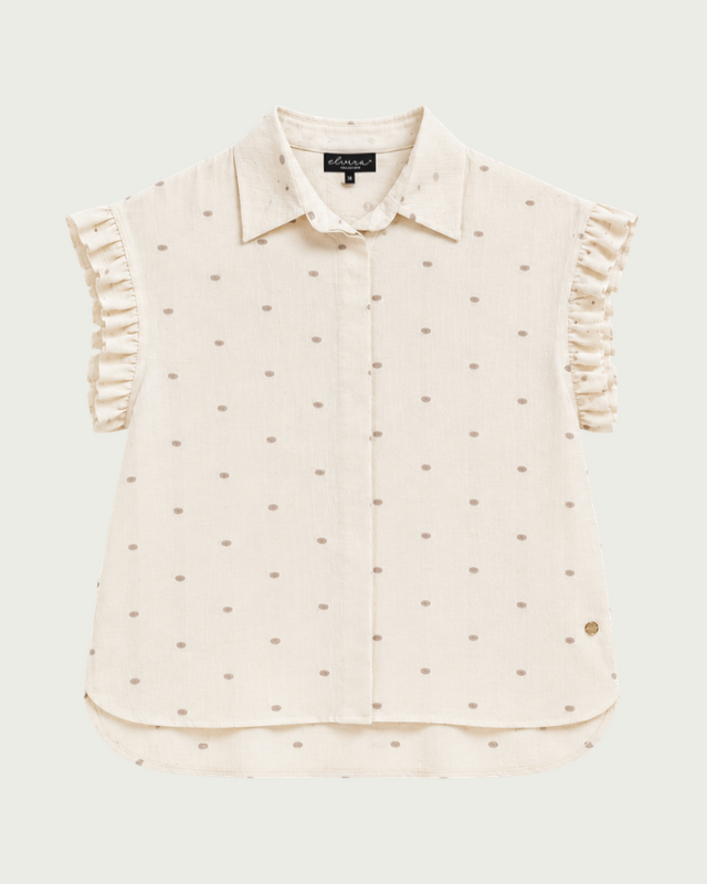 Elvira Collections Bluse Emma - Sand Dots