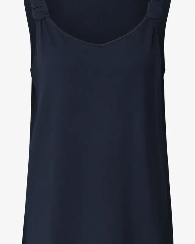 Street One Jersey Top Knotdetail - Deep Blue