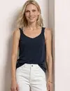Street One Jersey Top Knoopdetail - Deep Blue
