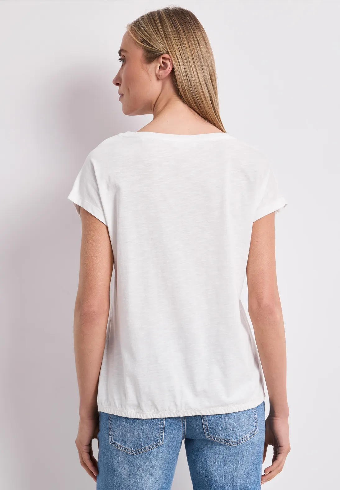 Street One Shirt met Gehaakt Detail - Off White