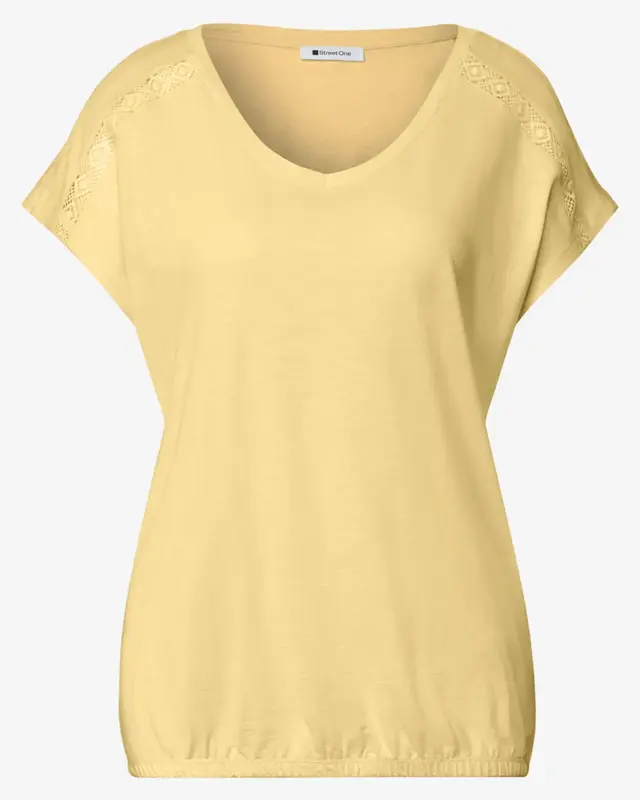 Street One Shirt - Soft Yellow