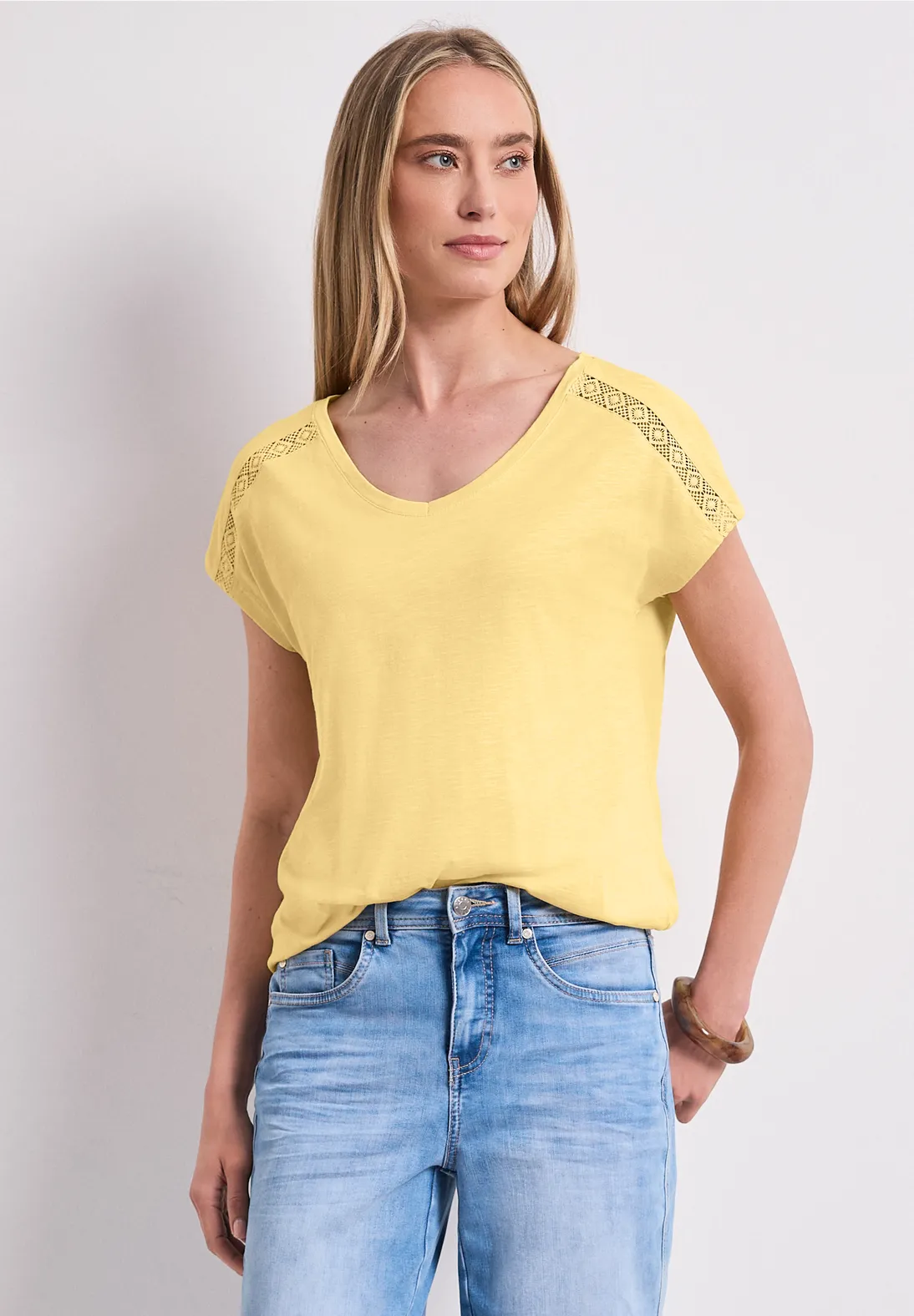 Street One Shirt - Soft Yellow