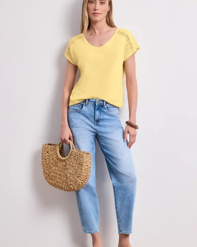 Street One Shirt - Soft Yellow