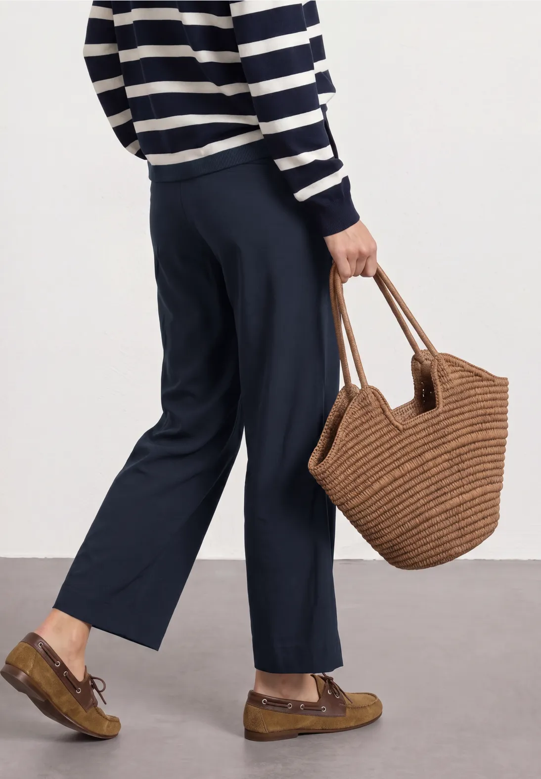 Street One Straight Leg Hose - Deep Blue