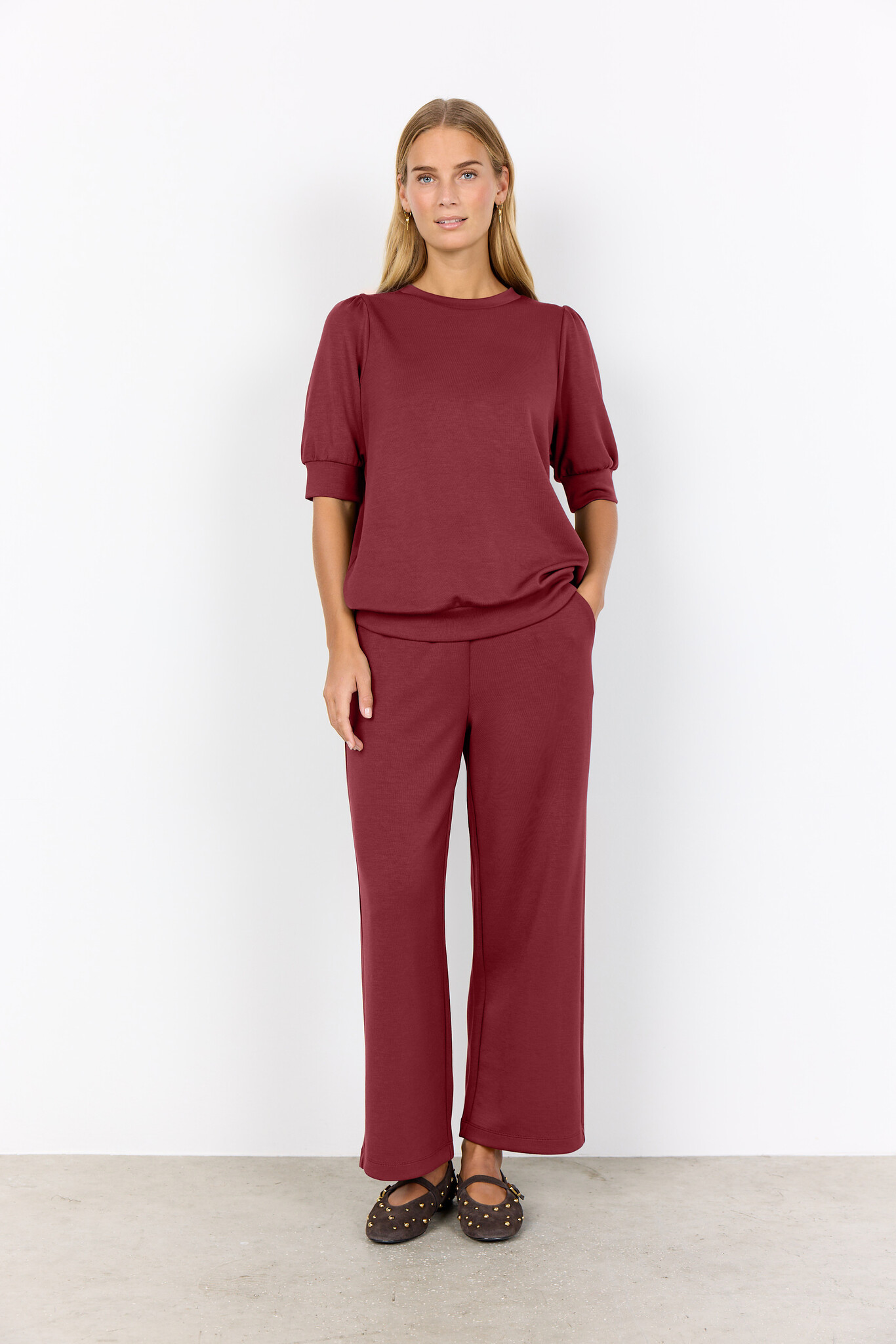 Soyaconcept Shirt Banu 83 - Oxblood Red
