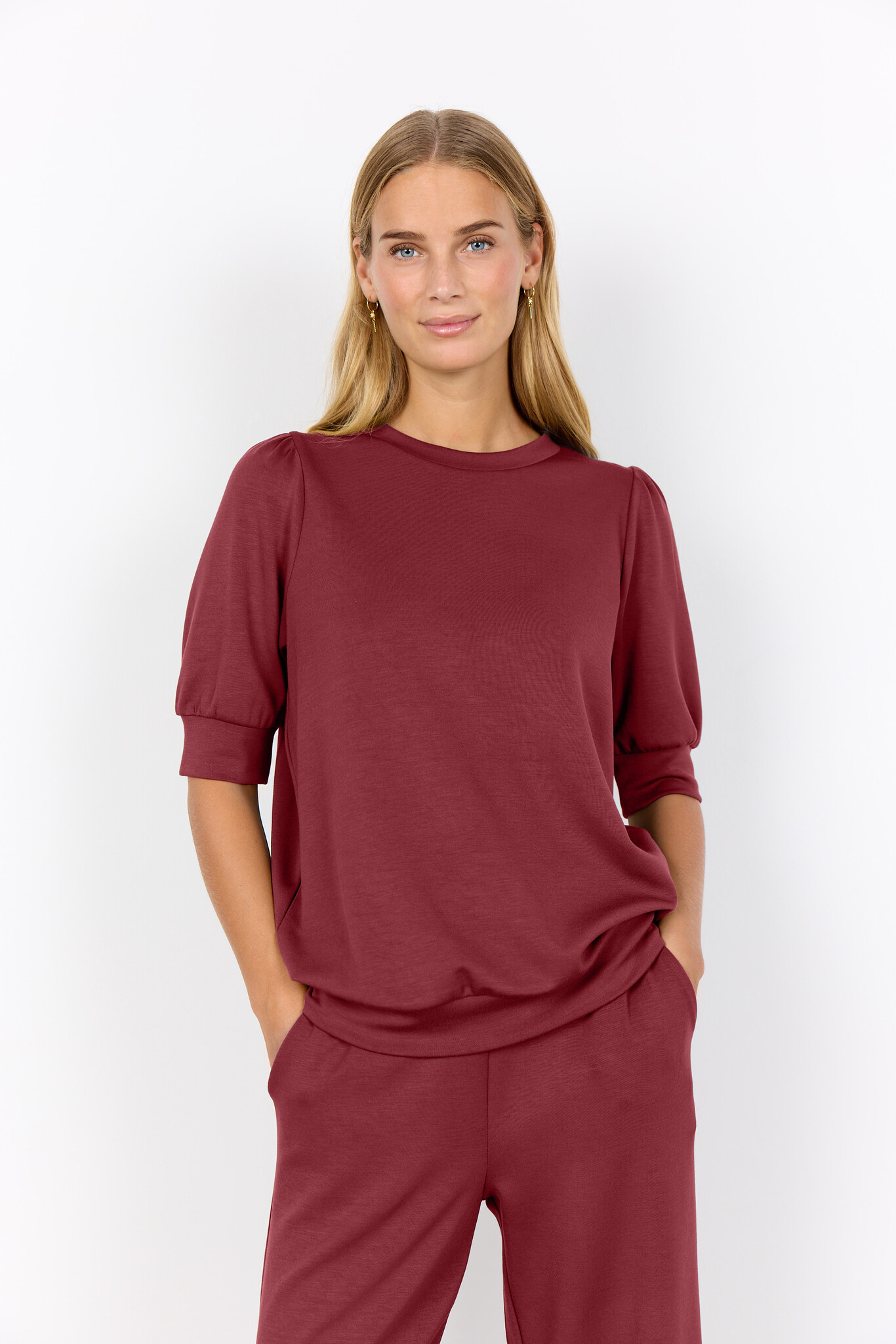 Soyaconcept Shirt Banu 83 - Oxblood Red