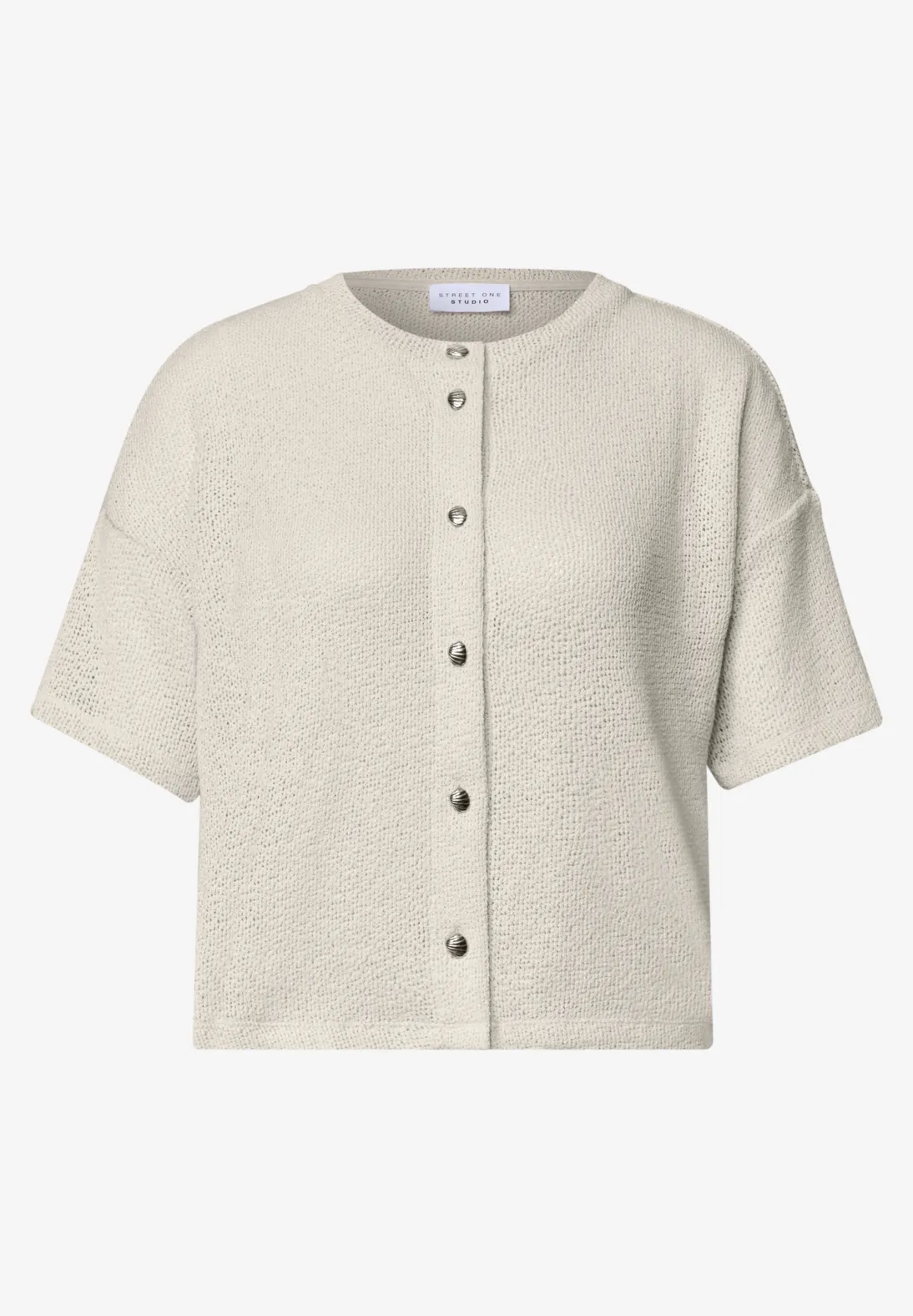Street One Studio Kurzarm Cardigan - Clay Sand