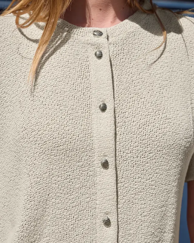 Street One Studio Vest Korte Mouw - Vanilla Sand