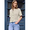 Kurzarm Cardigan - Clay Sand