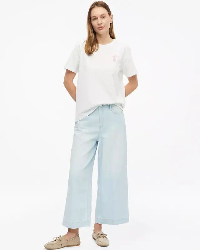 S. Oliver T-Shirt met Backprint - White