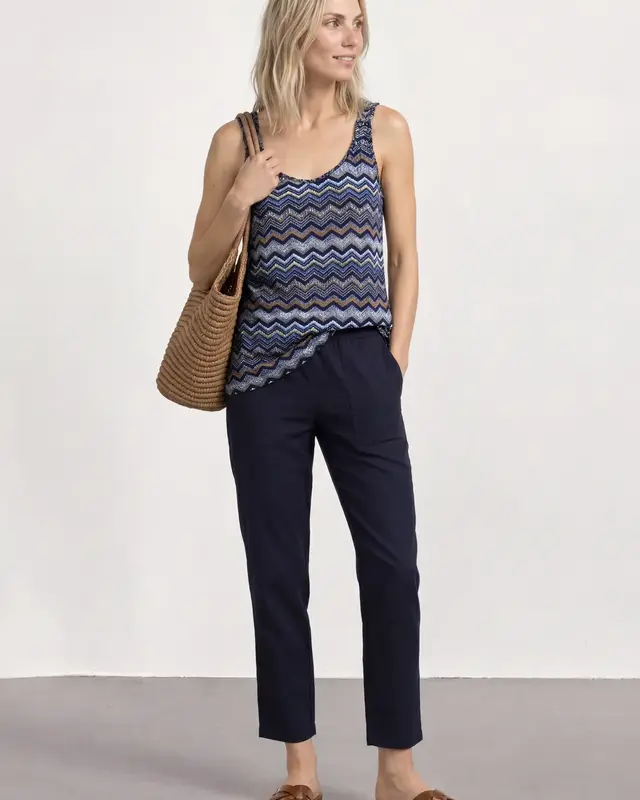 Street One Zigzag Top - Frozen Wave