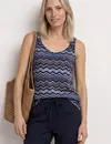 Street One Zigzag Top - Frozen Wave