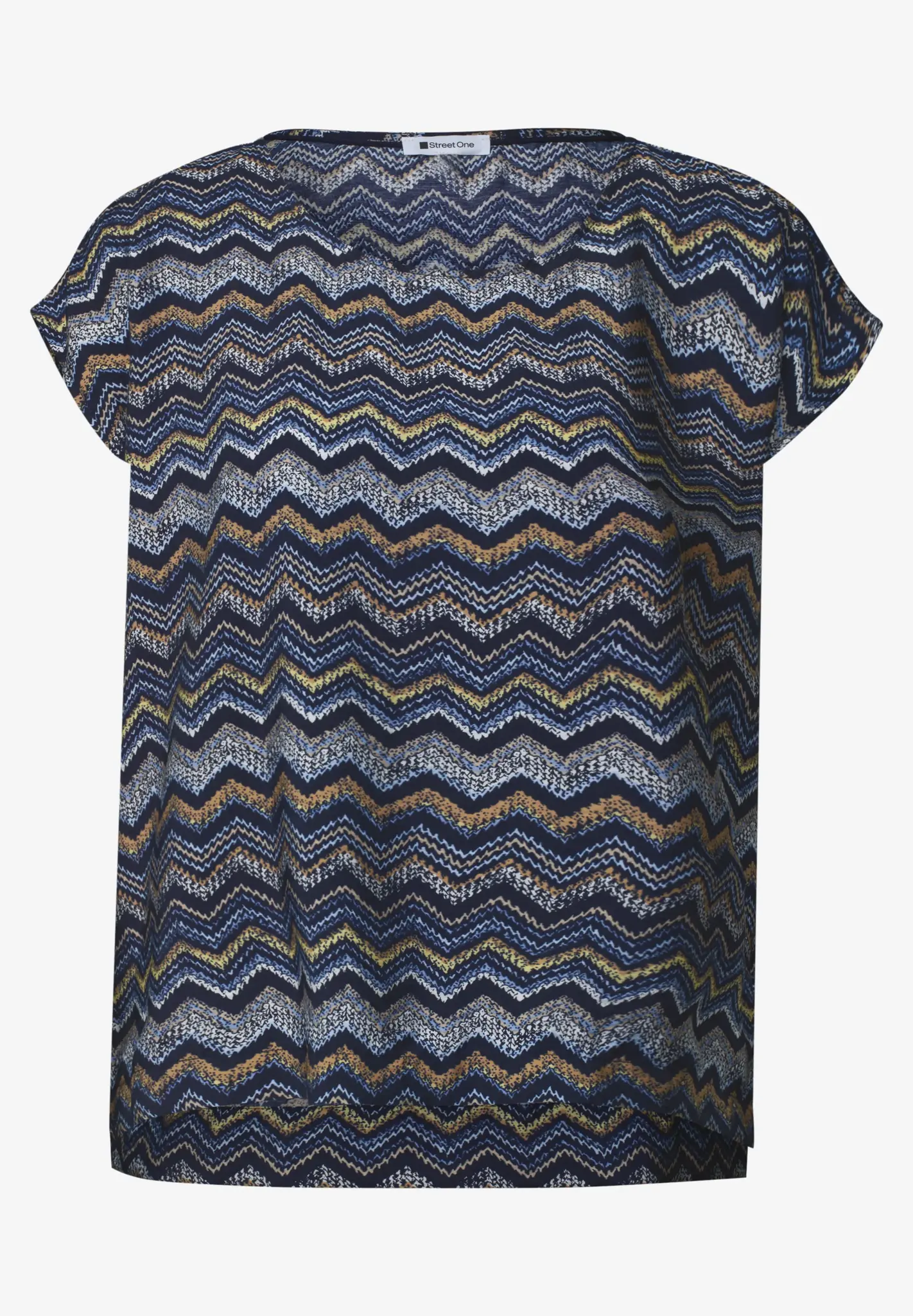 Street One Blouse met Ronde Hals - Frozen Wave