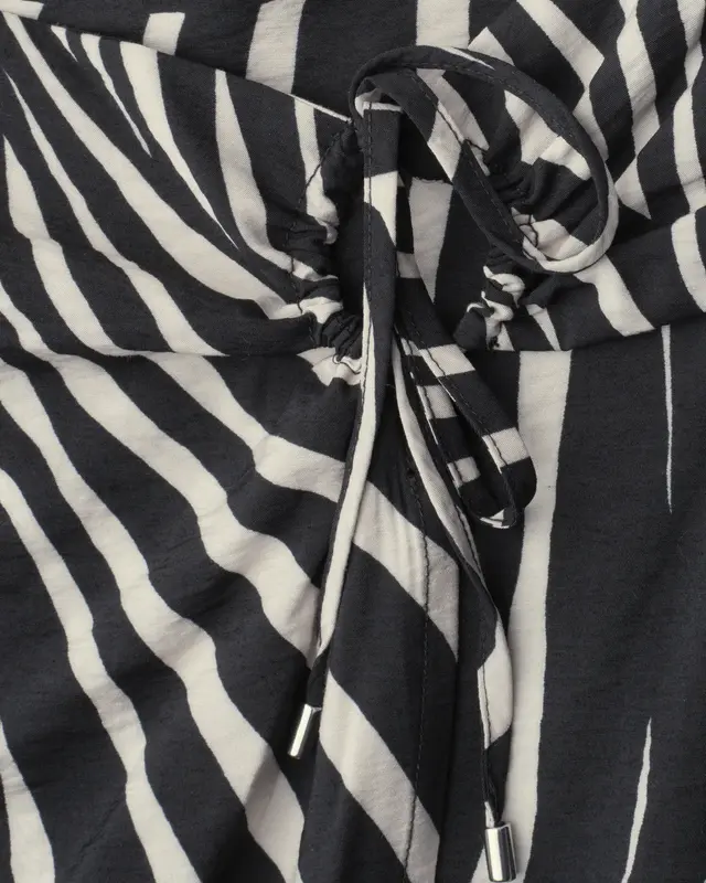 Street One Midi-Rok met Print - Black