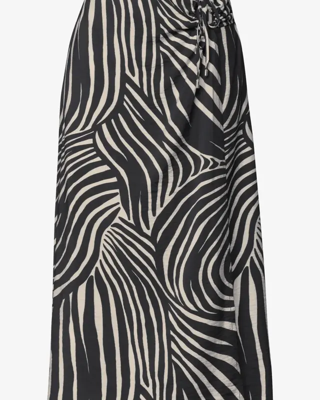 Street One Midi-Rok met Print - Black